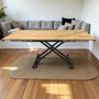 Hanah Home Mesa de Comedor Extensible Pino y Negro